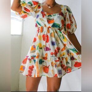 Lisa Says Gah Italian Summer Babydoll Dress size XL NWOT